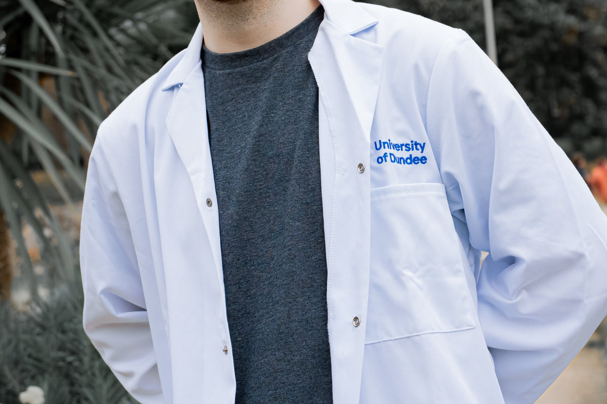 Unisex Embroidered University of Dundee Lab Coat